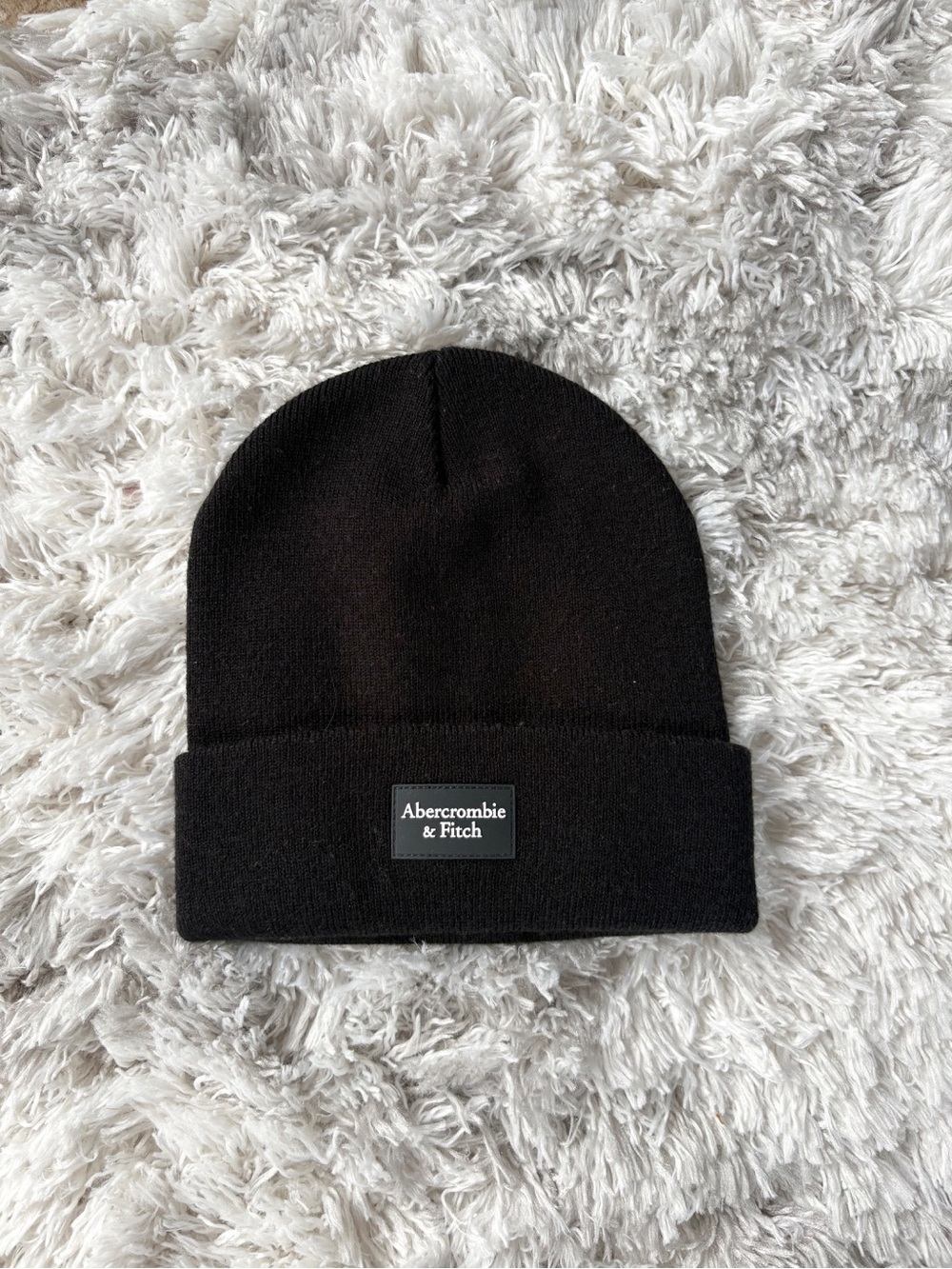 Abercrombie & Fitch Men's Black Knit Beanie